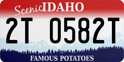 ID license plate 2T0582T