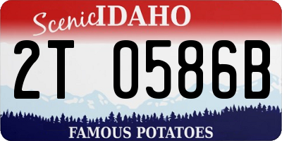ID license plate 2T0586B