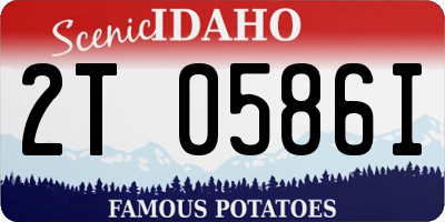 ID license plate 2T0586I