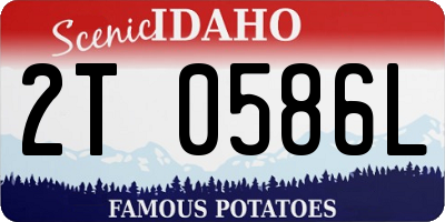 ID license plate 2T0586L