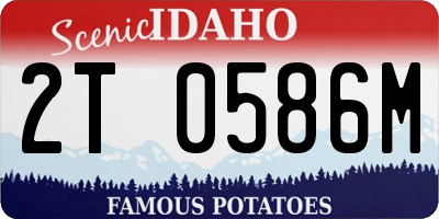ID license plate 2T0586M