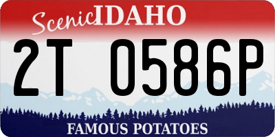 ID license plate 2T0586P