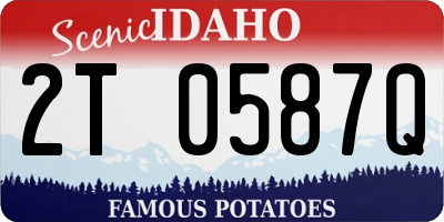 ID license plate 2T0587Q
