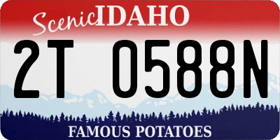ID license plate 2T0588N
