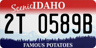 ID license plate 2T0589B