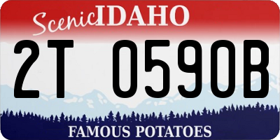 ID license plate 2T0590B