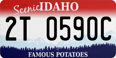 ID license plate 2T0590C