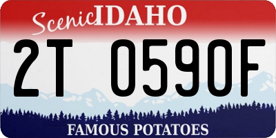 ID license plate 2T0590F