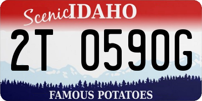 ID license plate 2T0590G