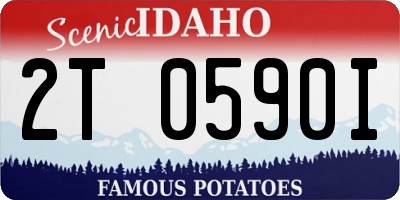 ID license plate 2T0590I