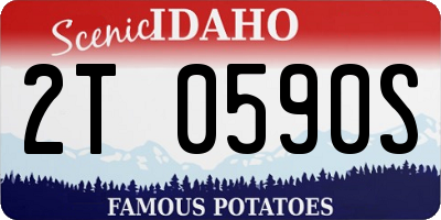 ID license plate 2T0590S