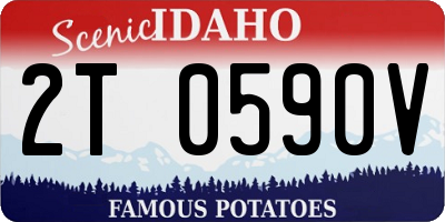 ID license plate 2T0590V