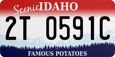 ID license plate 2T0591C