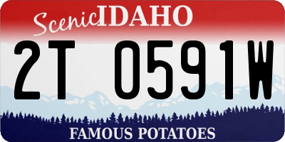 ID license plate 2T0591W