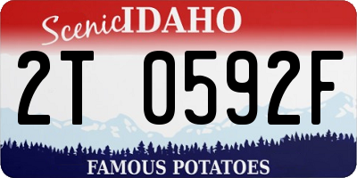 ID license plate 2T0592F