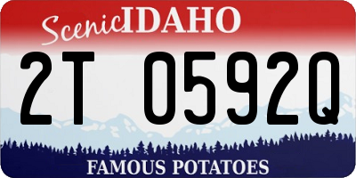 ID license plate 2T0592Q