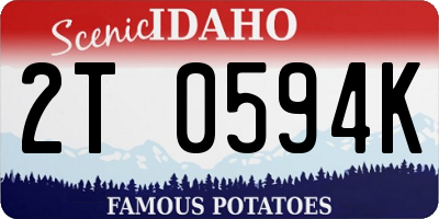 ID license plate 2T0594K