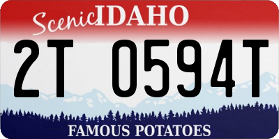 ID license plate 2T0594T