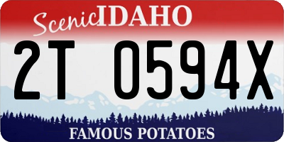ID license plate 2T0594X