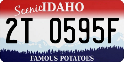 ID license plate 2T0595F