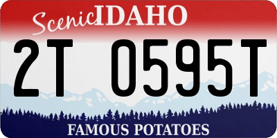 ID license plate 2T0595T