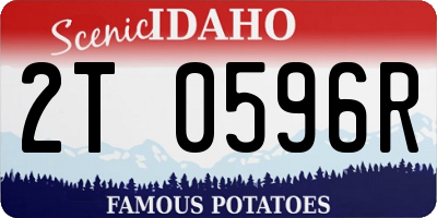 ID license plate 2T0596R