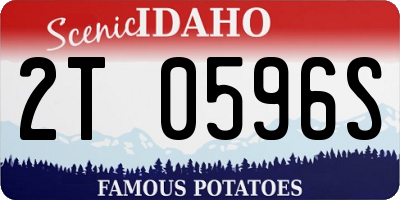 ID license plate 2T0596S