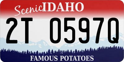 ID license plate 2T0597Q