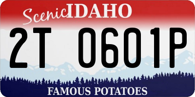ID license plate 2T0601P