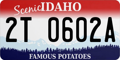 ID license plate 2T0602A