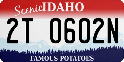 ID license plate 2T0602N