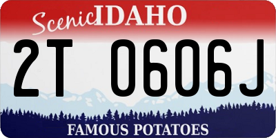 ID license plate 2T0606J