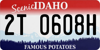 ID license plate 2T0608H
