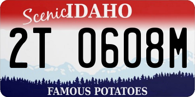 ID license plate 2T0608M