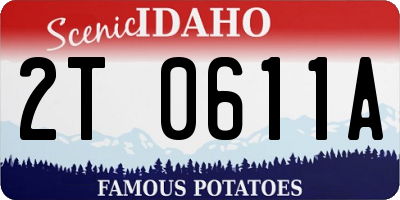 ID license plate 2T0611A