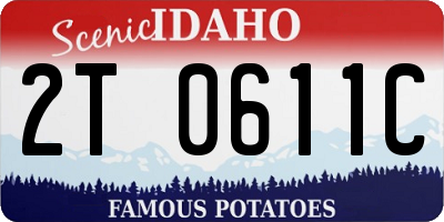 ID license plate 2T0611C