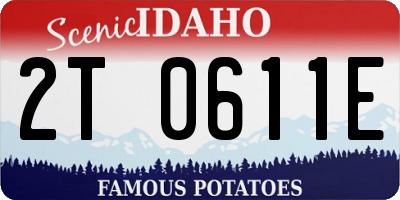 ID license plate 2T0611E
