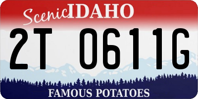 ID license plate 2T0611G