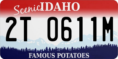 ID license plate 2T0611M