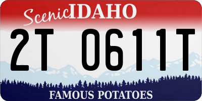 ID license plate 2T0611T