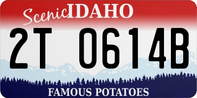 ID license plate 2T0614B