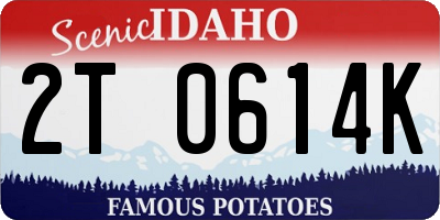 ID license plate 2T0614K