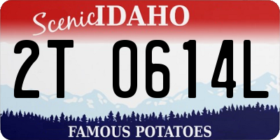 ID license plate 2T0614L