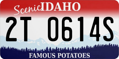 ID license plate 2T0614S