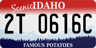 ID license plate 2T0616C