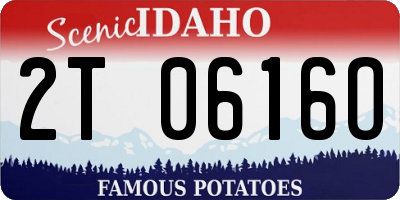ID license plate 2T0616O