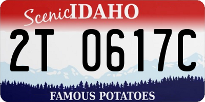 ID license plate 2T0617C