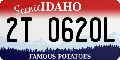 ID license plate 2T0620L
