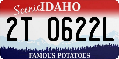 ID license plate 2T0622L