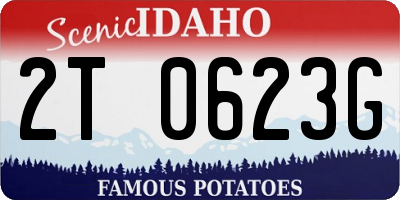 ID license plate 2T0623G